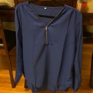 Brand new never work Royal blue shirt